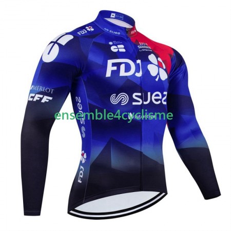 Maillot Cyclisme Manches Longues Fdj Suez 2024 Maillot Cyclisme Manches Longues Fdj Suez 2024